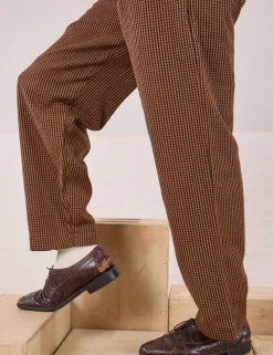 Online Checker Trousers - Brown & Black Trousers