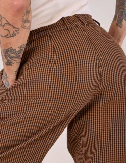 Online Checker Trousers - Brown & Black Trousers