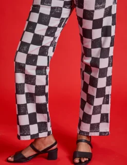 Fashion Checkerboard Work Pants - Work Pants
