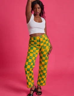 Outlet Checkerboard Work Pants - Work Pants
