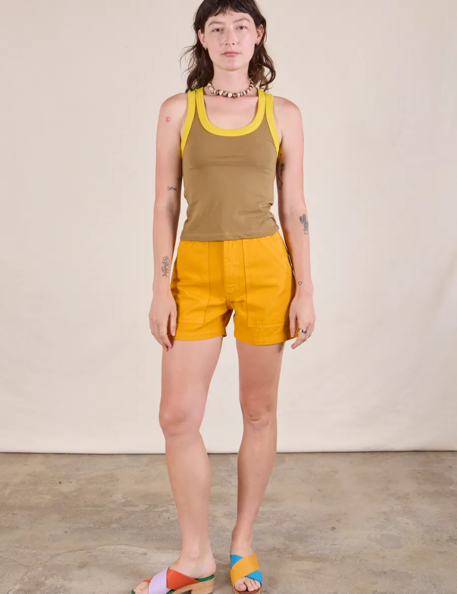 Hot Colorblock Cropped Tank - Cropped Tanks|The Tank Top