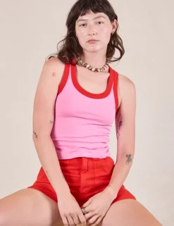 Fashion Colorblock Cropped Tank - Cropped Tanks|The Tank Top