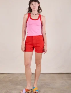 Fashion Colorblock Cropped Tank - Cropped Tanks|The Tank Top