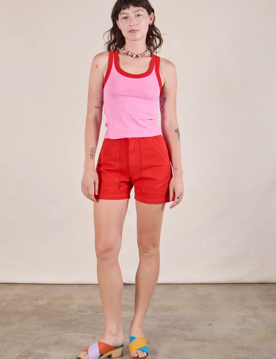 Fashion Colorblock Cropped Tank - Cropped Tanks|The Tank Top