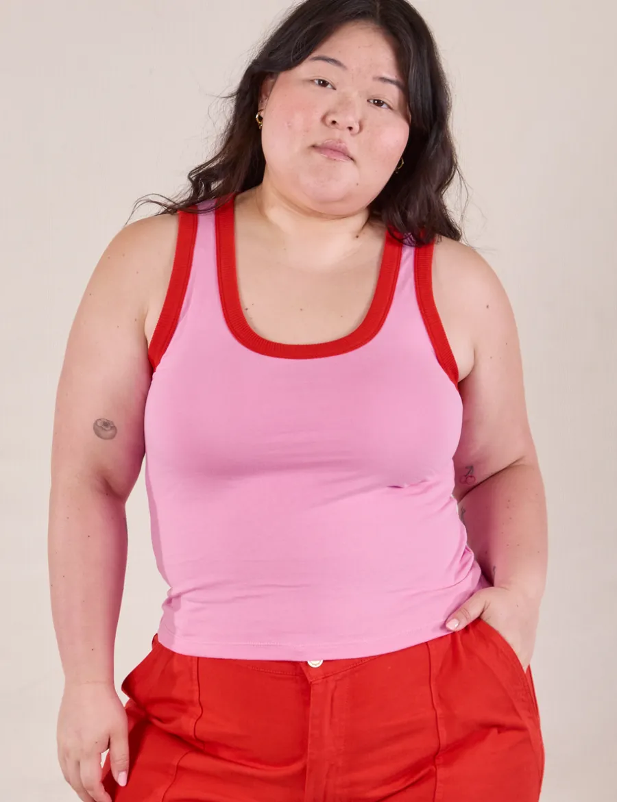 Fashion Colorblock Cropped Tank - Cropped Tanks|The Tank Top