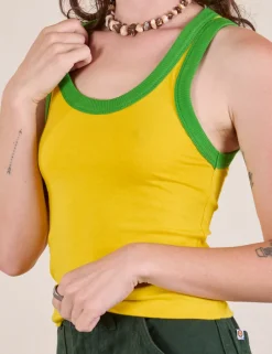 Fashion Colorblock Cropped Tank - Cropped Tanks|The Tank Top