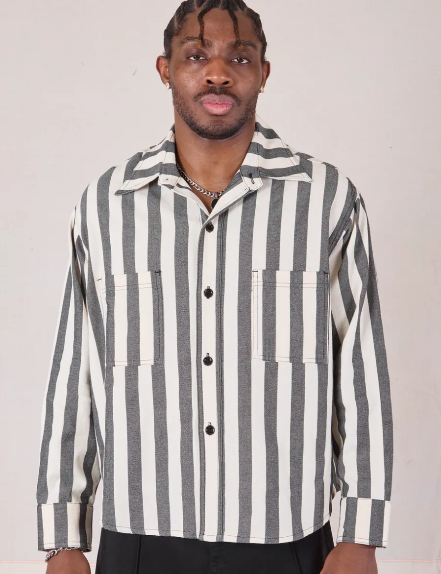 Hot Cropped Overshirt - Summer Stripe - Cropped Overshirts