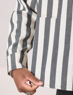 Hot Cropped Overshirt - Summer Stripe - Cropped Overshirts