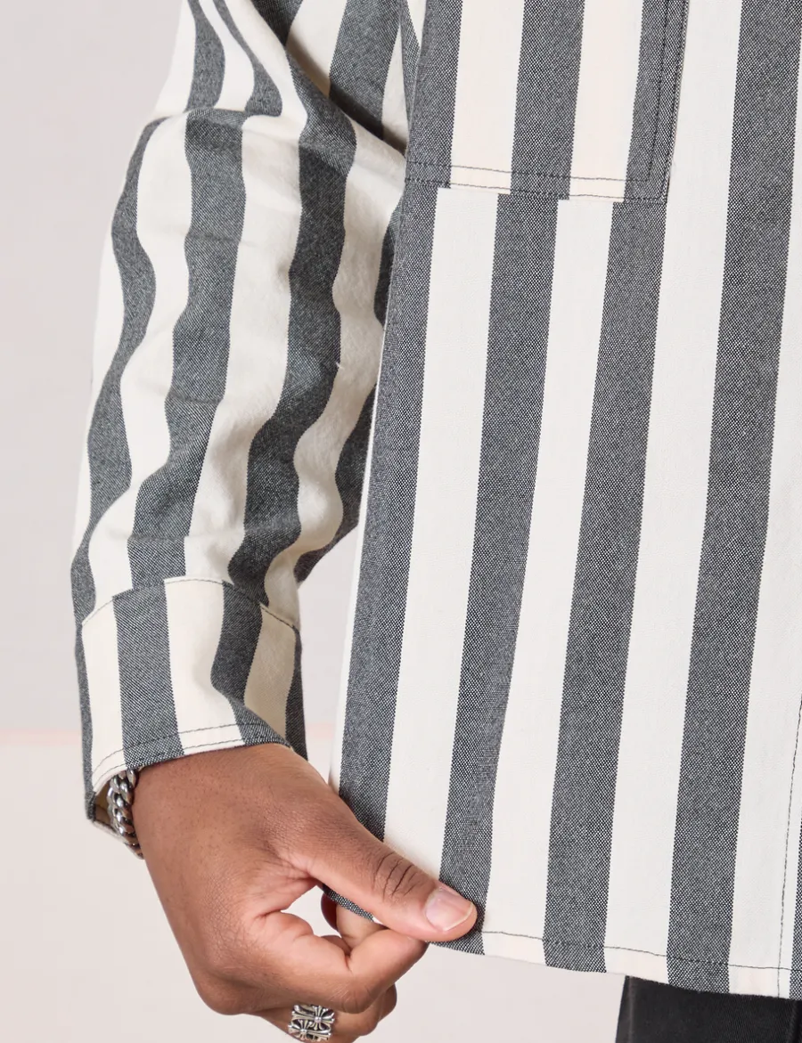 Hot Cropped Overshirt - Summer Stripe - Cropped Overshirts