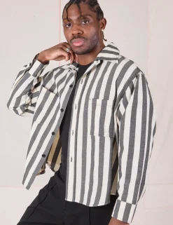 Hot Cropped Overshirt - Summer Stripe - Cropped Overshirts