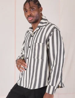 Hot Cropped Overshirt - Summer Stripe - Cropped Overshirts