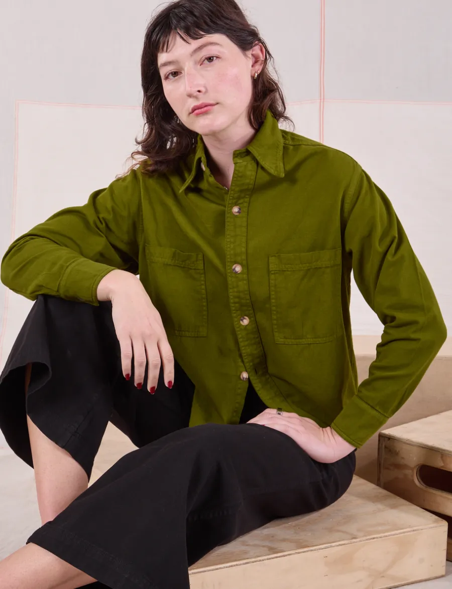 Clearance Cropped Overshirt - Cropped Overshirts