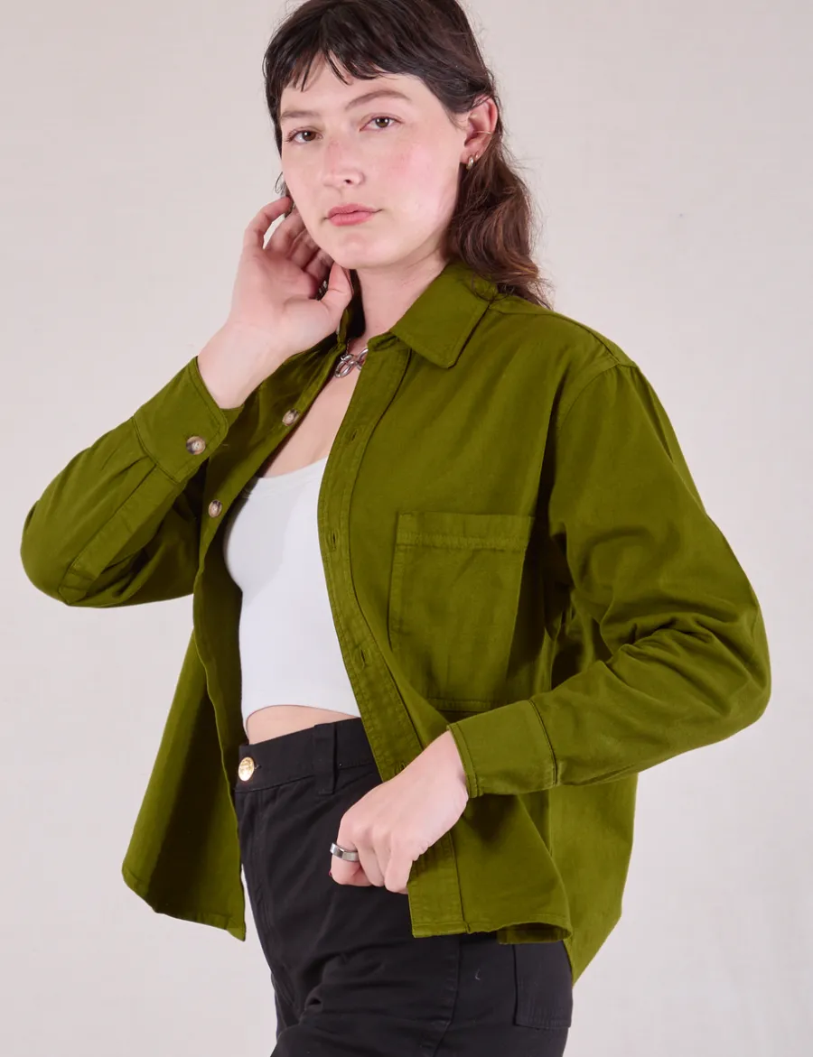 Clearance Cropped Overshirt - Cropped Overshirts