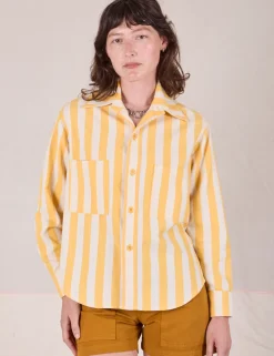 Hot Cropped Overshirt - Summer Stripe - Cropped Overshirts