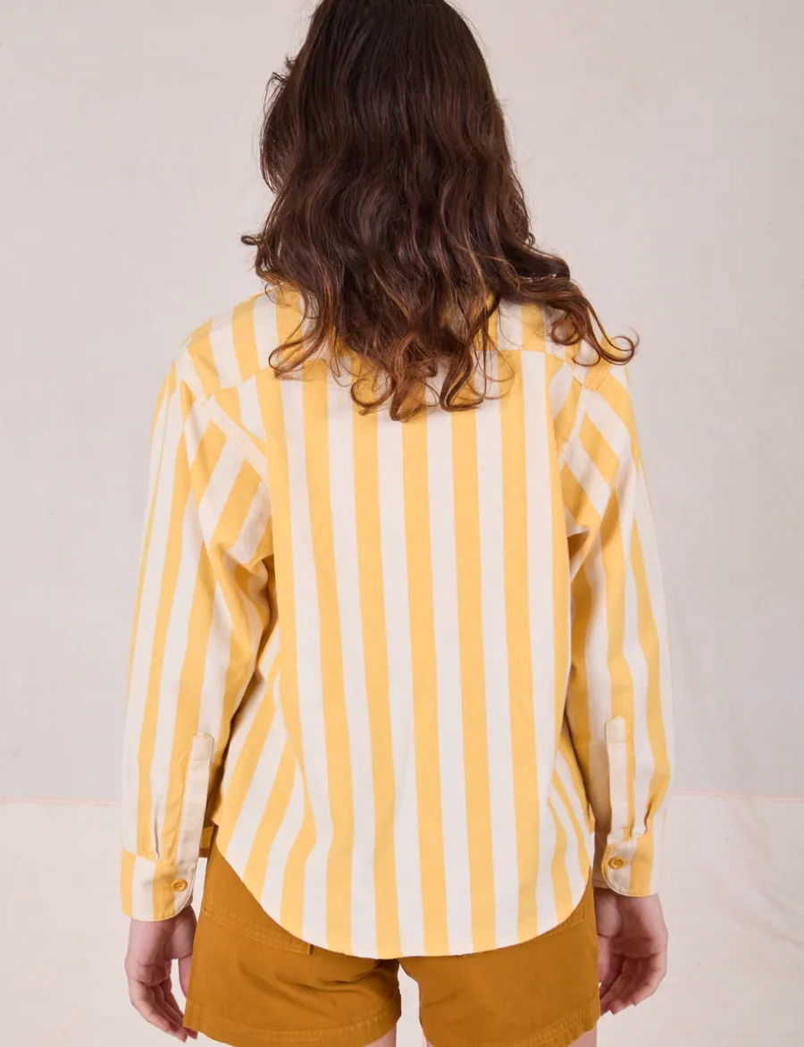 Hot Cropped Overshirt - Summer Stripe - Cropped Overshirts