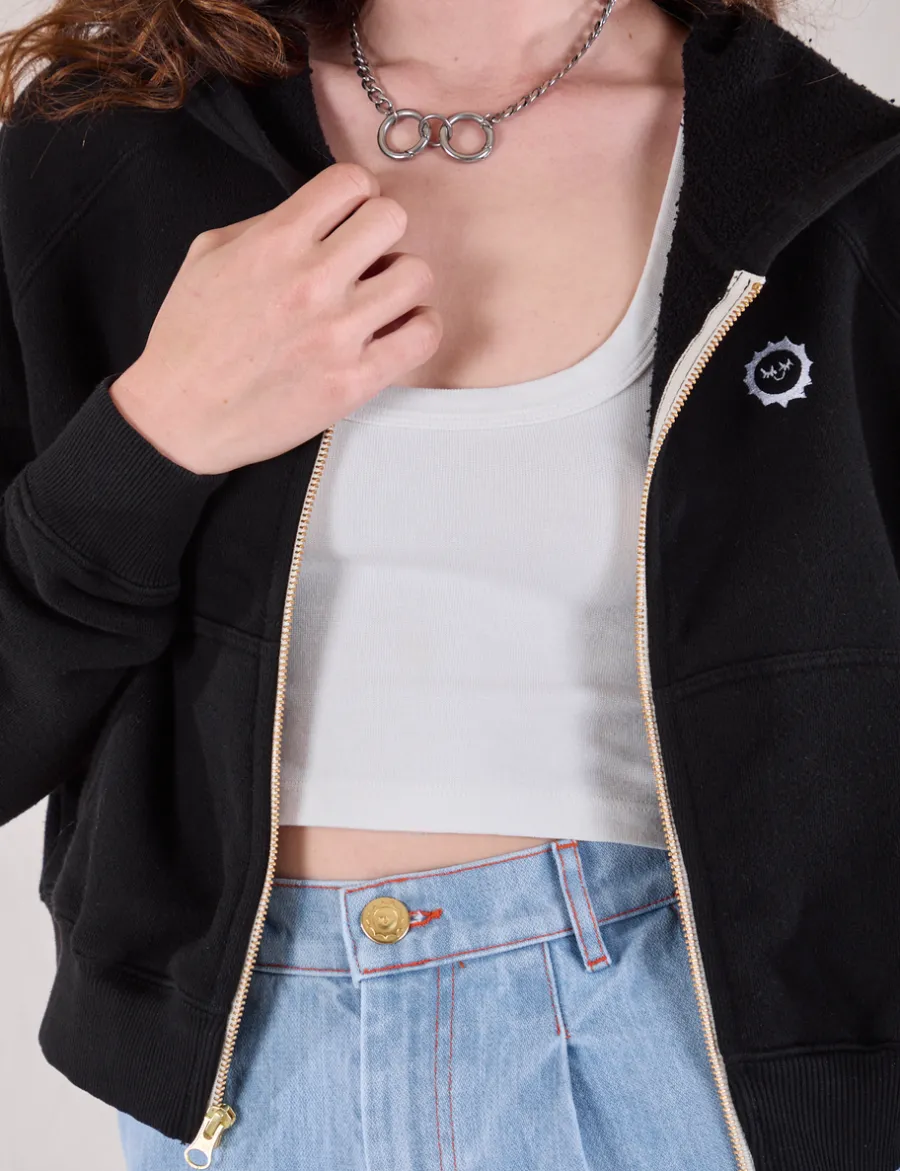 Best Cropped Zip Hoodie - Hoodies