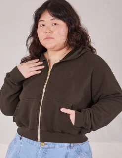 Online Cropped Zip Hoodie - *FINAL SALE* Hoodies