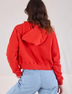 Outlet Cropped Zip Hoodie - Hoodies