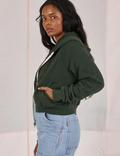 Discount Cropped Zip Hoodie - *FINAL SALE* Hoodies