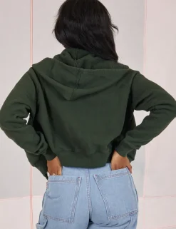 Discount Cropped Zip Hoodie - *FINAL SALE* Hoodies