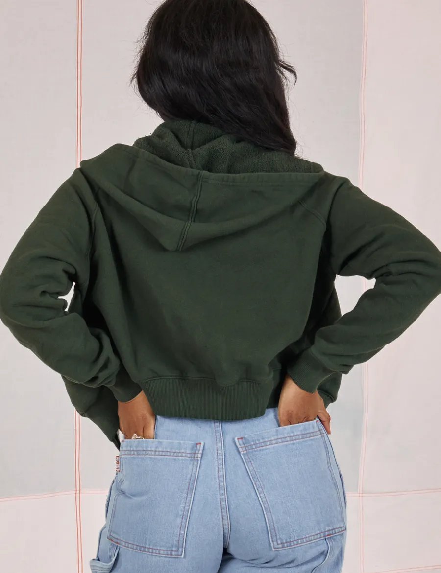 Discount Cropped Zip Hoodie - *FINAL SALE* Hoodies