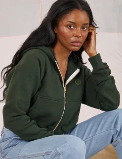 Discount Cropped Zip Hoodie - *FINAL SALE* Hoodies