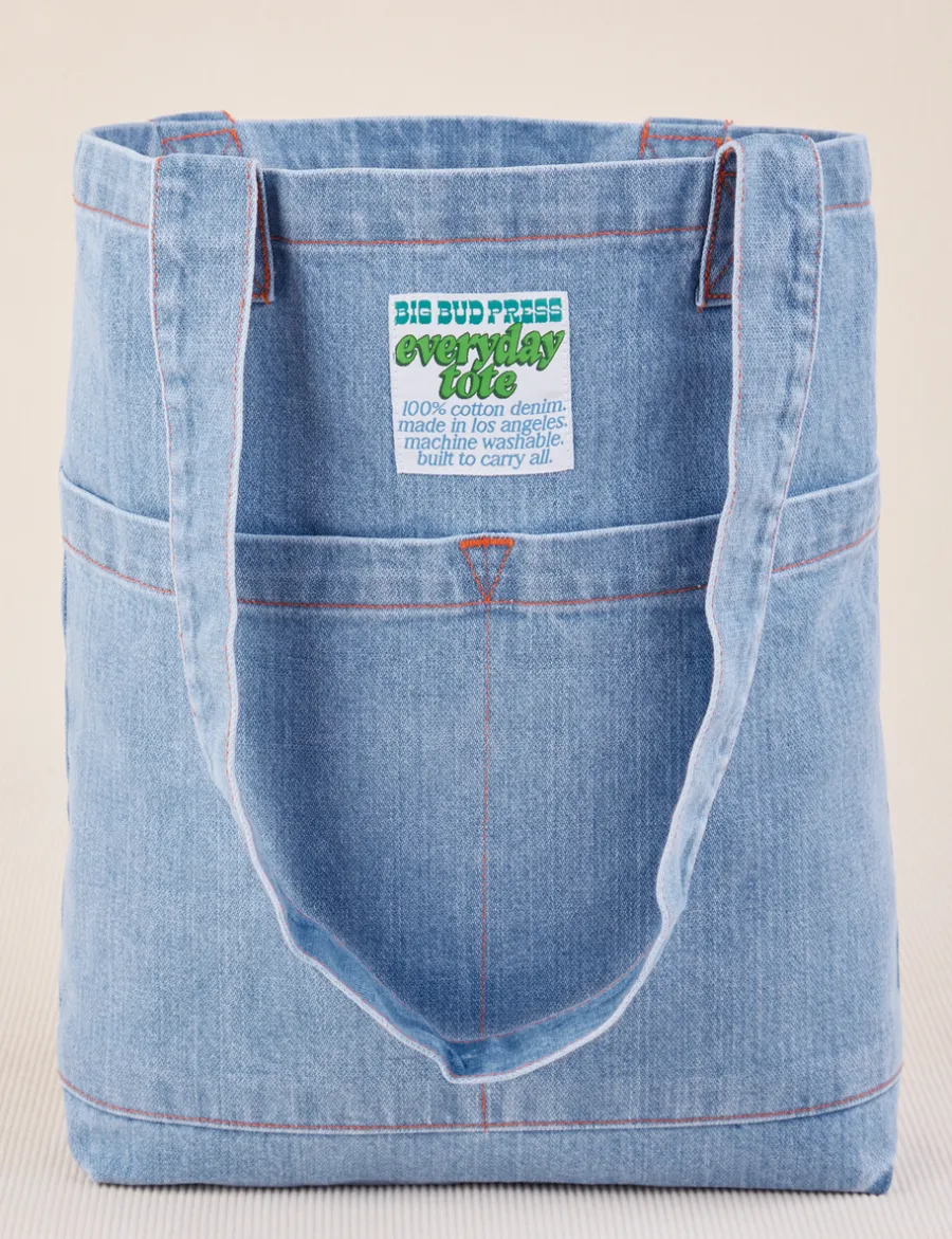 Clearance Denim Everyday Tote Bag Big Totes|Denim