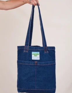 Clearance Denim Everyday Tote Bag Big Totes|Denim
