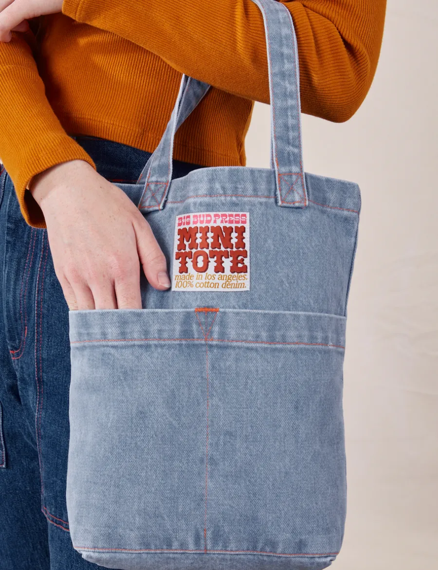 Outlet Denim Mini Tote Bags Mini Totes|Denim