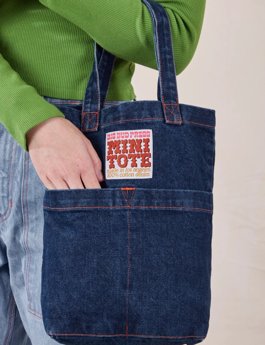 Outlet Denim Mini Tote Bags Mini Totes|Denim