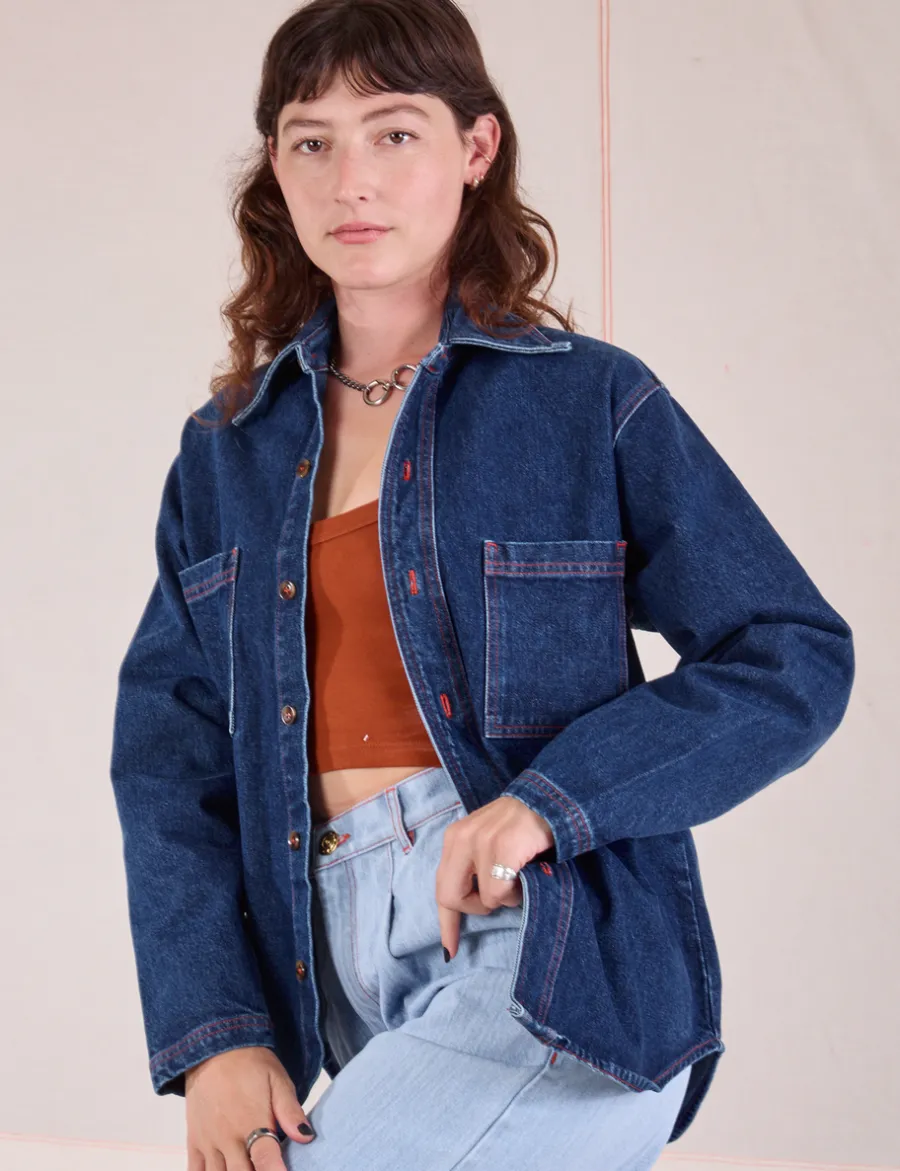 Clearance Denim Overshirt - Denim|Overshirts