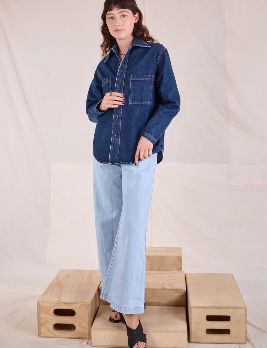 Clearance Denim Overshirt - Denim|Overshirts