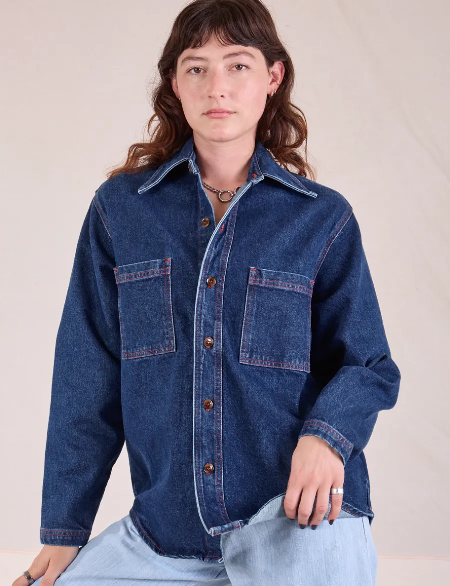 Clearance Denim Overshirt - Denim|Overshirts