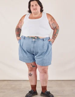 Outlet Denim Trouser Shorts - Shorts|Trousers
