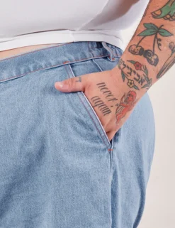 Outlet Denim Trouser Shorts - Shorts|Trousers