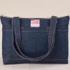 Hot Denim XL Zip Tote Big Totes|Denim