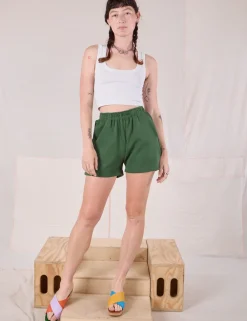 Sale Easy Shorts - Dark Emerald Green Sweat Shorts|Shorts