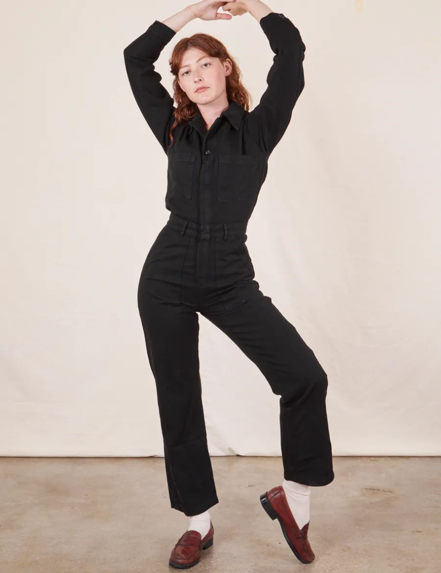 Outlet Everyday Jumpsuit - Basic Black *FINAL SALE* Long Sleeve Jumpsuits