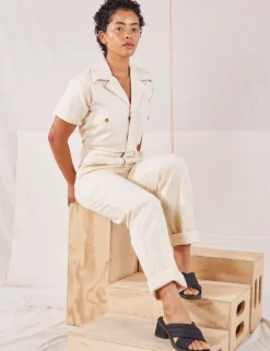 Best Heritage Short Sleeve Jumpsuit - Short Sleeve Jumpsuits