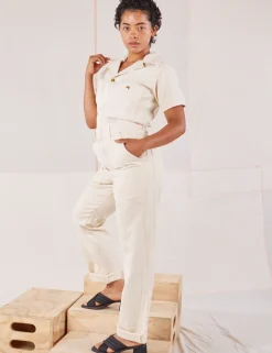 Best Heritage Short Sleeve Jumpsuit - Short Sleeve Jumpsuits