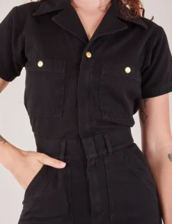 Hot Heritage Short Sleeve Jumpsuit - Short Sleeve Jumpsuits