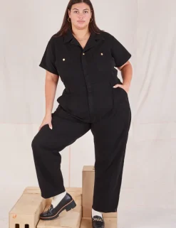 Hot Heritage Short Sleeve Jumpsuit - Short Sleeve Jumpsuits