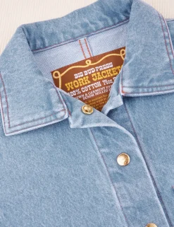 Hot Indigo Denim Work Jacket - Denim|Work Jacket