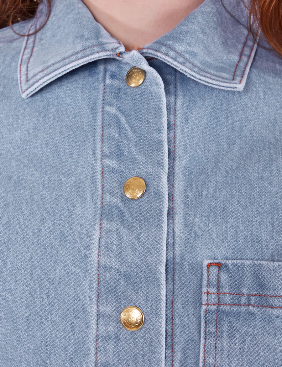 Hot Indigo Denim Work Jacket - Denim|Work Jacket