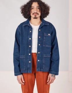 Clearance Indigo Denim Work Jacket - Work Jacket|Denim