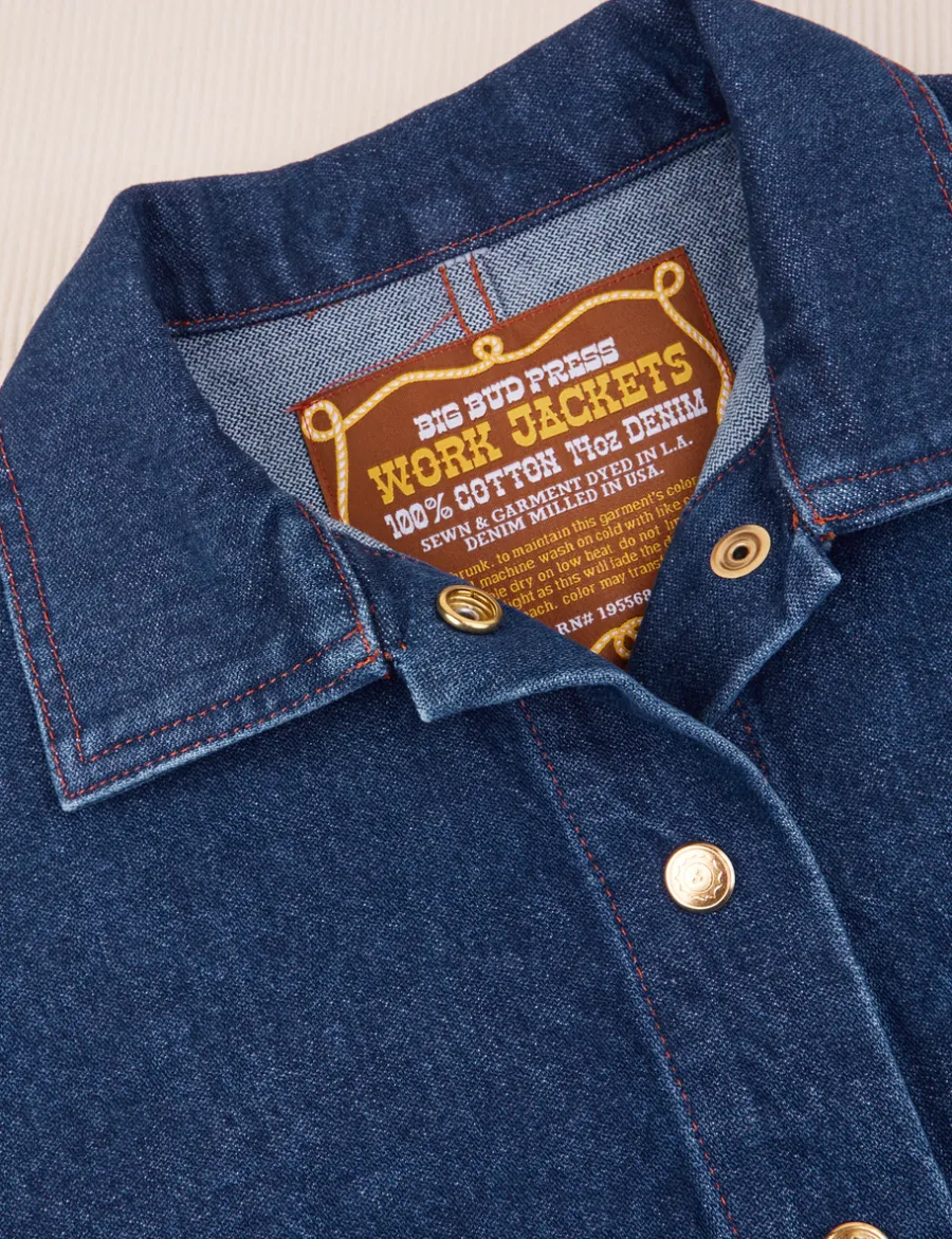 Clearance Indigo Denim Work Jacket - Work Jacket|Denim