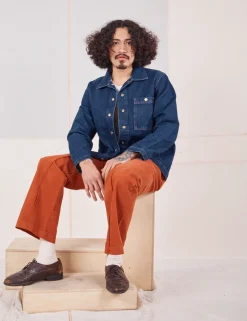 Clearance Indigo Denim Work Jacket - Work Jacket|Denim