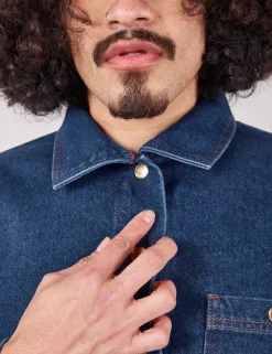 Clearance Indigo Denim Work Jacket - Work Jacket|Denim