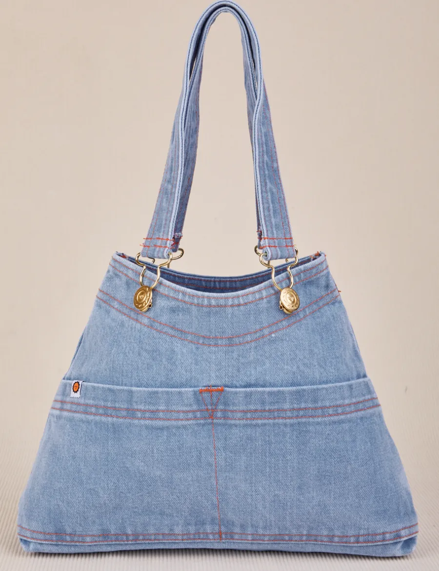 Discount Indigo Overall Handbags Mini Totes|Denim