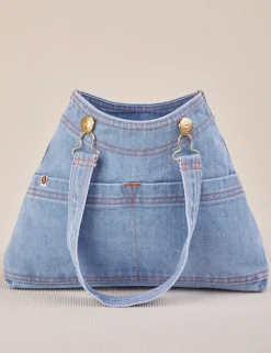 Discount Indigo Overall Handbags Mini Totes|Denim